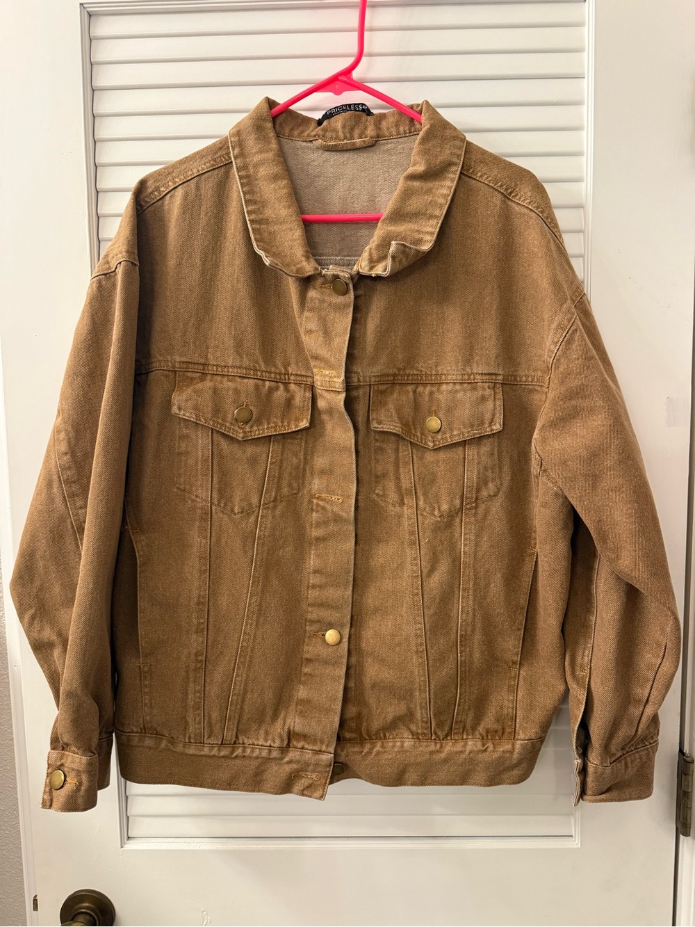 Tan denim jacket